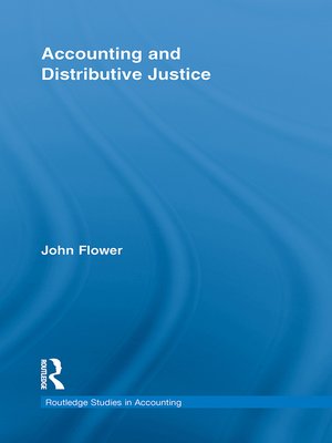 cover image of Accounting and Distributive Justice